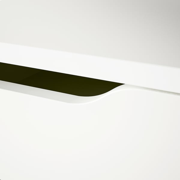 ALEX Drawer unit with drop-file storage, white, 36x70 cm