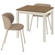 ÅLHULT / KRYLBO Table and 2 chairs, beige/brown/Tonerud dark beige, 80x74 cm