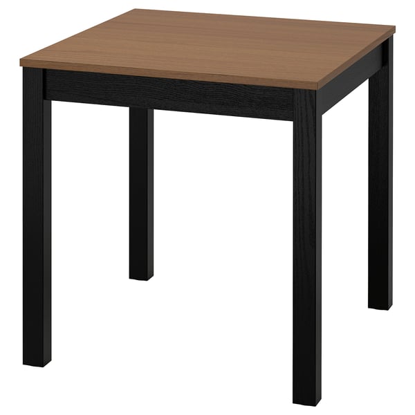 ÅLHULT Table, black/brown, 80x74 cm