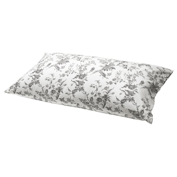 ALVINE KVIST Pillowcase, white/grey, 50x60 cm IKEA