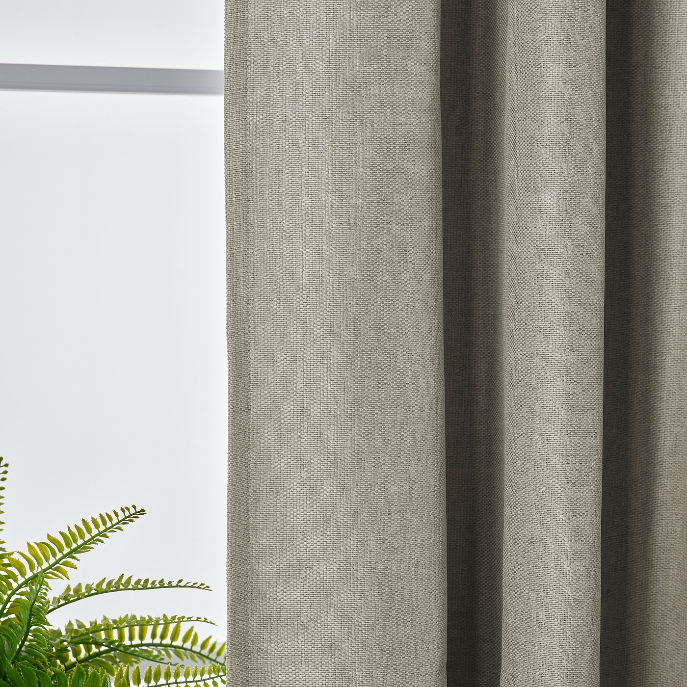 IKEA ANNAKAJSA カーテン 145x250cm 2枚セット 新品 ANNAKAJSA room darkening curtains, 1 pair, light grey/with