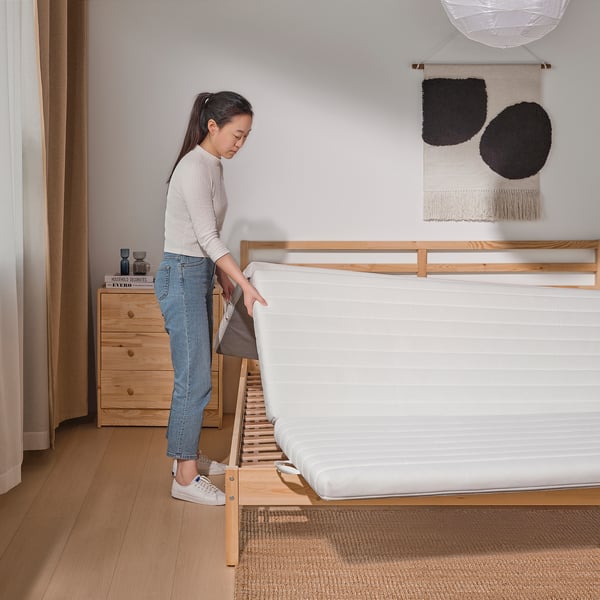 ÅNNFJÄLLET Coir mattress, super firm/white, 140x200 cm