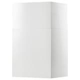 A white ANPASSA unit with clean lines and a sleek, modern design. Its a square-shaped cabinet featuring smooth surfaces and minimalist style.