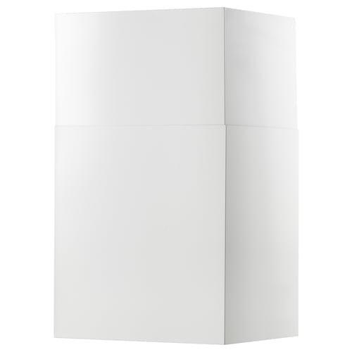 A white ANPASSA unit with clean lines and a sleek, modern design. Its a square-shaped cabinet featuring smooth surfaces and minimalist style.