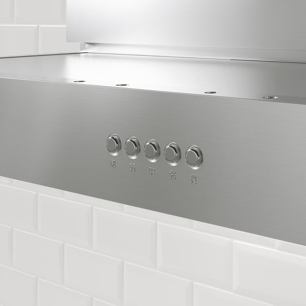 ANPASSA Extractor hood, stainless steel, 90 cm