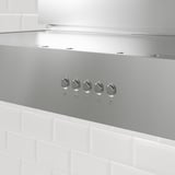 ANPASSA Extractor hood, stainless steel, 90 cm
