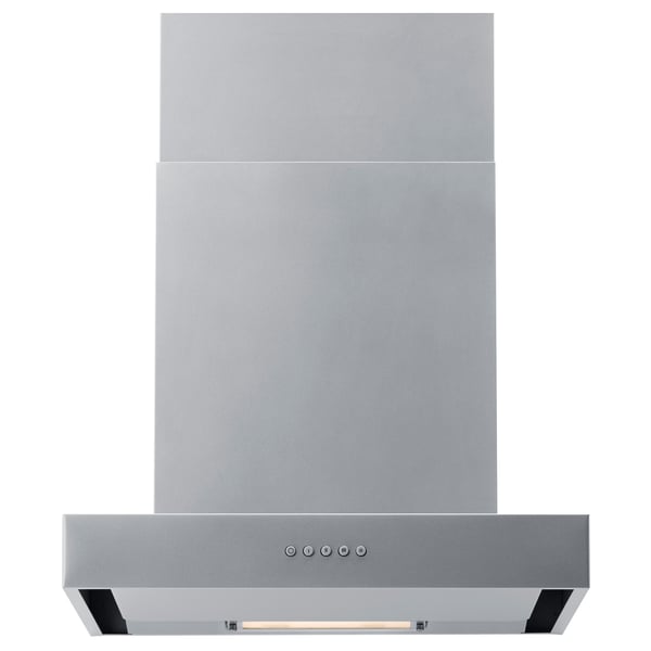 ANPASSA Extractor hood with decorative pipe, silver-colour, 60 cm