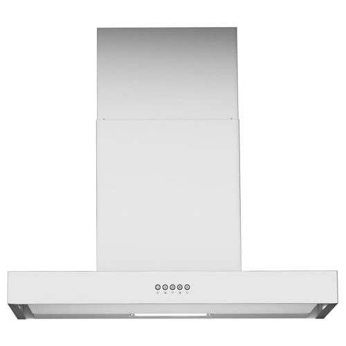ANPASSA silver range hood control panel, easy access, and 1-year guarantee.