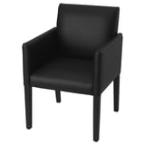 ASGRIM Chair with armrests, Bomstad black