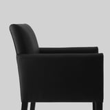 ASGRIM Chair with armrests, Bomstad black