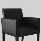 ASGRIM Chair with armrests, Bomstad black