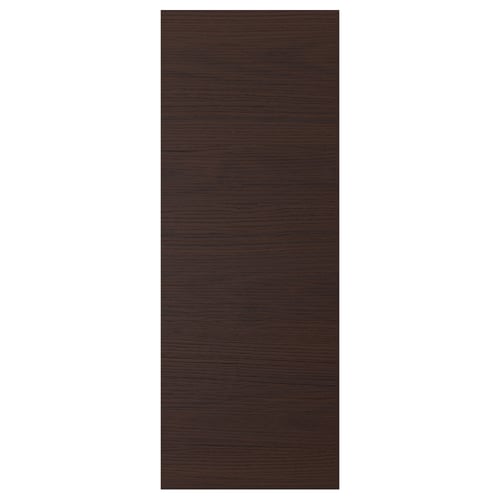 ASKERSUND dark brown wooden cabinet door. Rectangular shape, smooth surface.