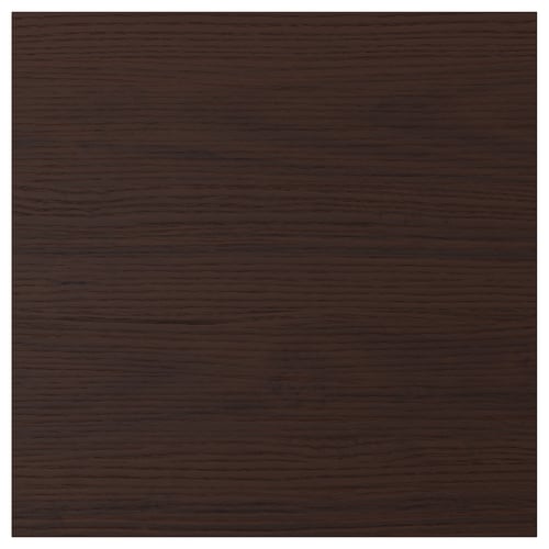 ASKERSUND dark brown wooden panel, square, textured.
