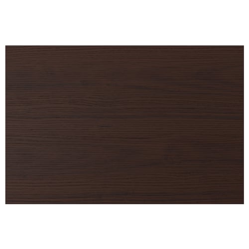 A dark brown wooden panel from the ASKERSUND collection. It a sleek, rectangular design with a melamine finish for durability and easy cleaning.