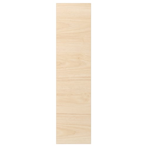 ASKERSUND door, light ash wood effect, rectangular with melamine finish.