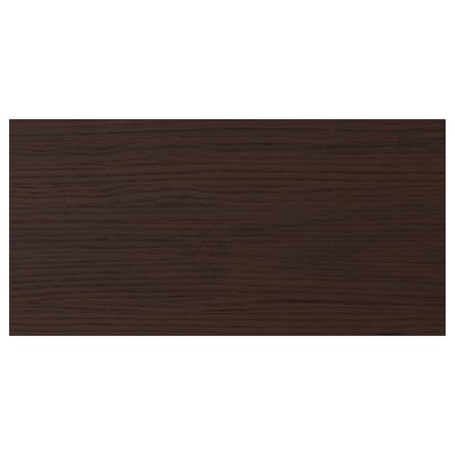 ASKERSUND: dark brown wood-pattern melamine front, rectangular.