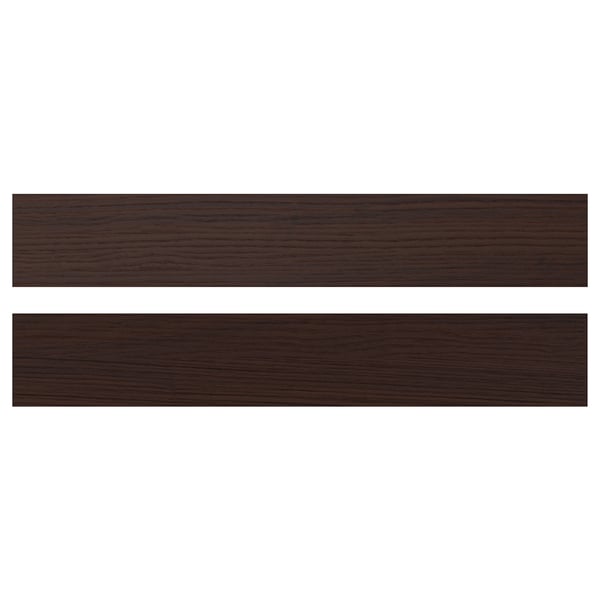 ASKERSUND Drawer front, dark brown ash effect, 60x10 cm