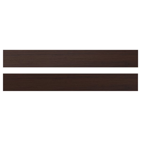ASKERSUND Drawer front, dark brown ash effect, 75x10 cm