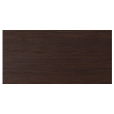 ASKERSUND Drawer front, dark brown ash effect, 80x40 cm