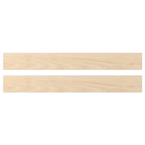 ASKERSUND drawer fronts, light ash wood, rectangle, melamine finish.