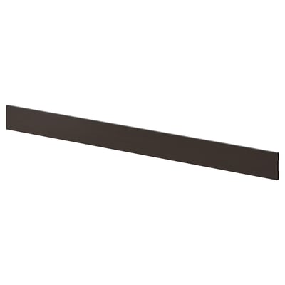 ASKERSUND Plinth, dark brown ash effect, 220x8 cm