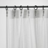 ASKKLOCKA Sheer curtains, 1 pair, white/with heading tape, 145x198 cm