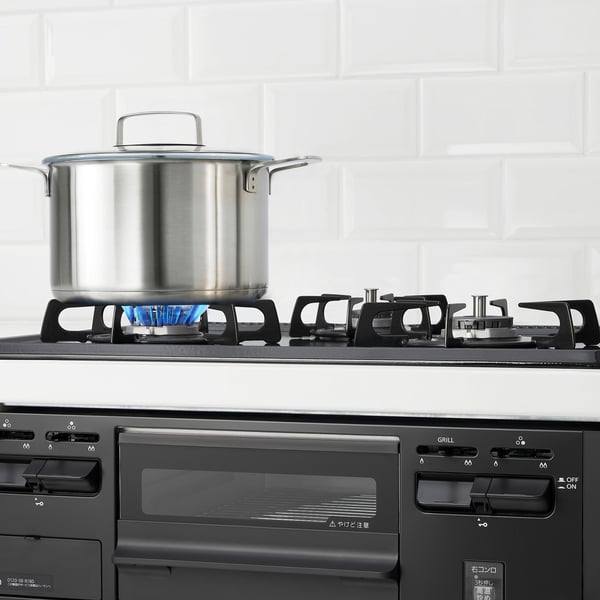 ASKSKÄR LPG gas hob with fish grill, 59 cm