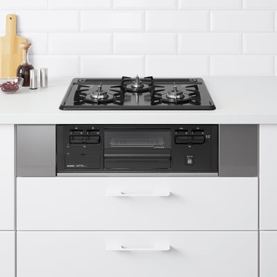 ASKSKÄR Natural gas 13A12A hob w fish grill, 59 cm