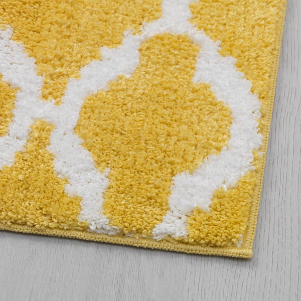 Auning Kitchen Mat Yellow White Ikea