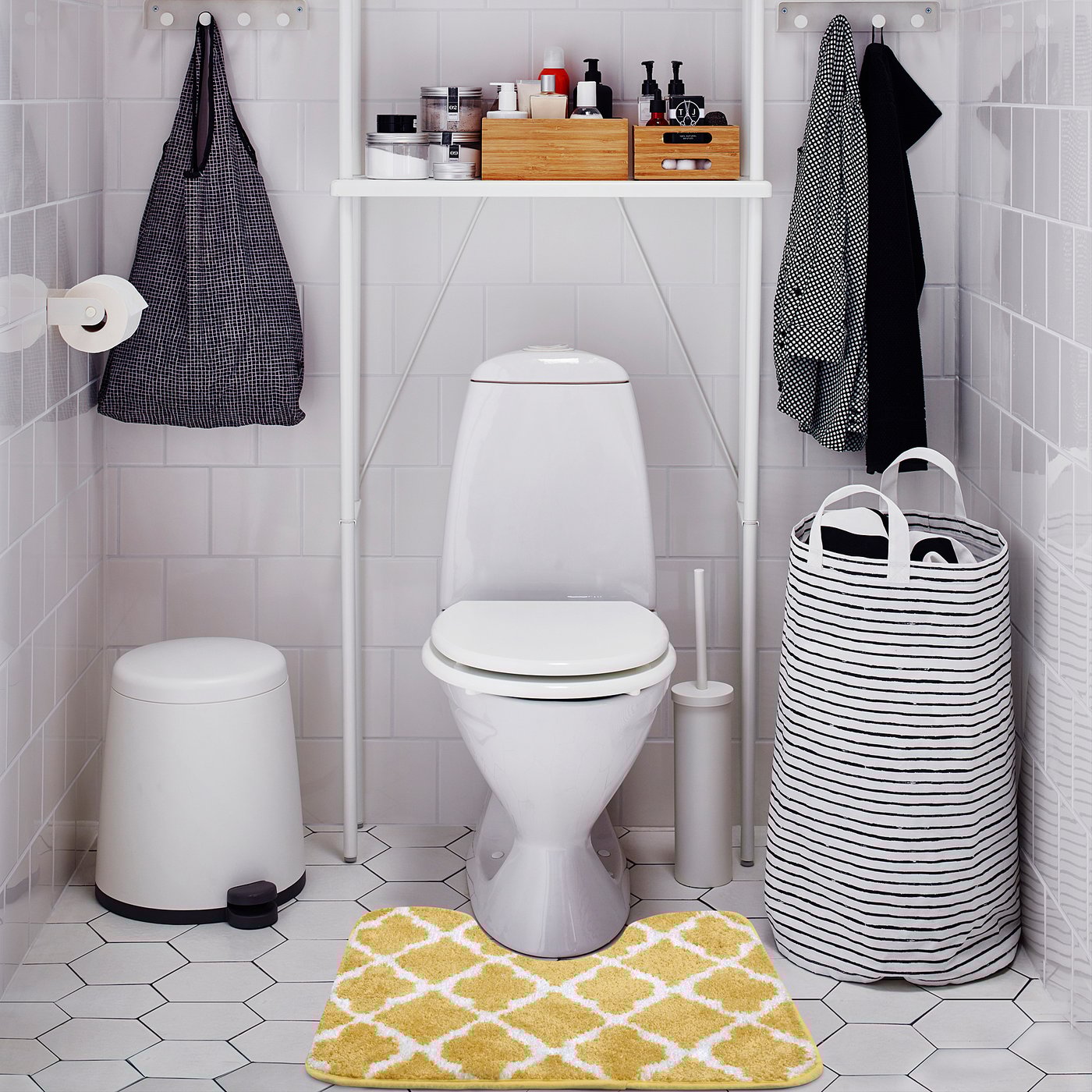 AUNING Pedestal mat, yellow, 55x60 cm IKEA