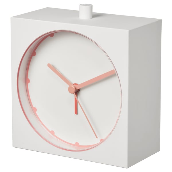 BAJK Alarm clock, white, 5x11 cm