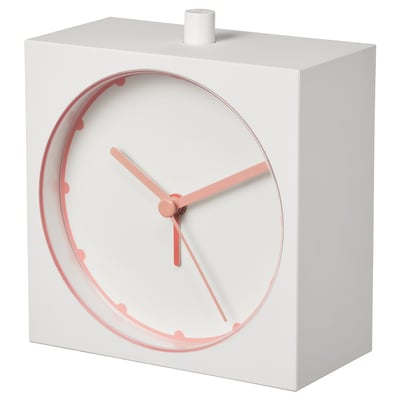 BAJK Alarm clock, white, 5x11 cm
