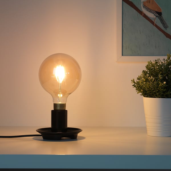 BARALUND Table lamp base, black