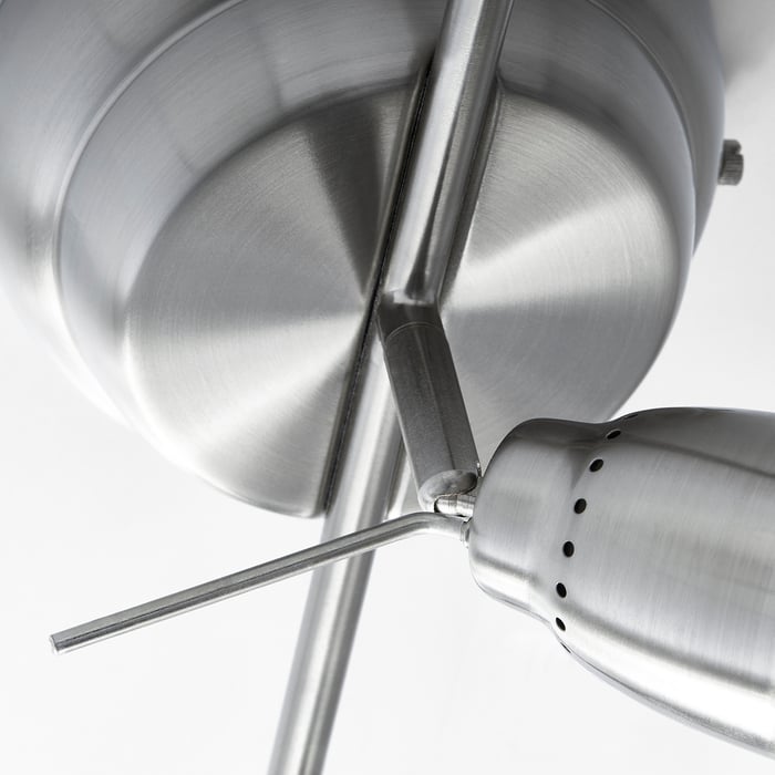 BAROMETER ceiling track, 5spots, nickelplated IKEA