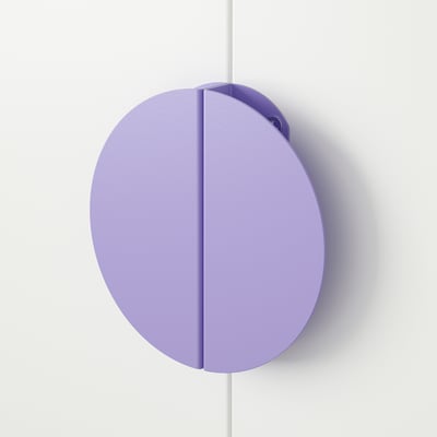 BEGRIPA Handle, lilac/half-round, 130 mm