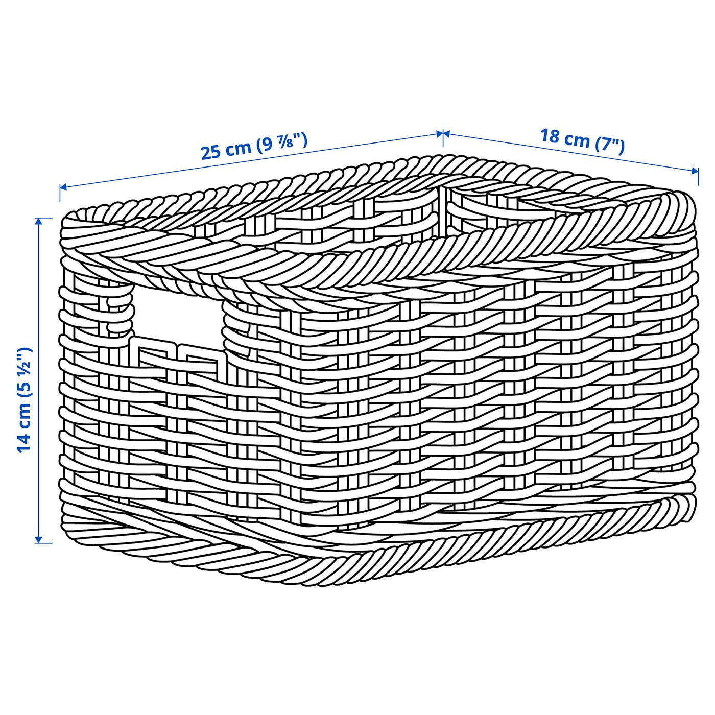 IKEA ベクナ BEKNA basket plastic rattan - IKEA