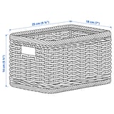BEKNA Basket, plastic rattan, 18x25x14 cm