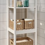 BEKNA Basket, plastic rattan, 18x25x14 cm