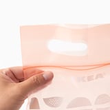 BEKOSTA Resealable bag, light orange-pink/blue