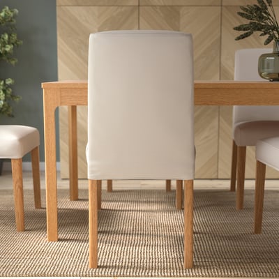 BERGMUND Chair, oak effect/Hallarp beige