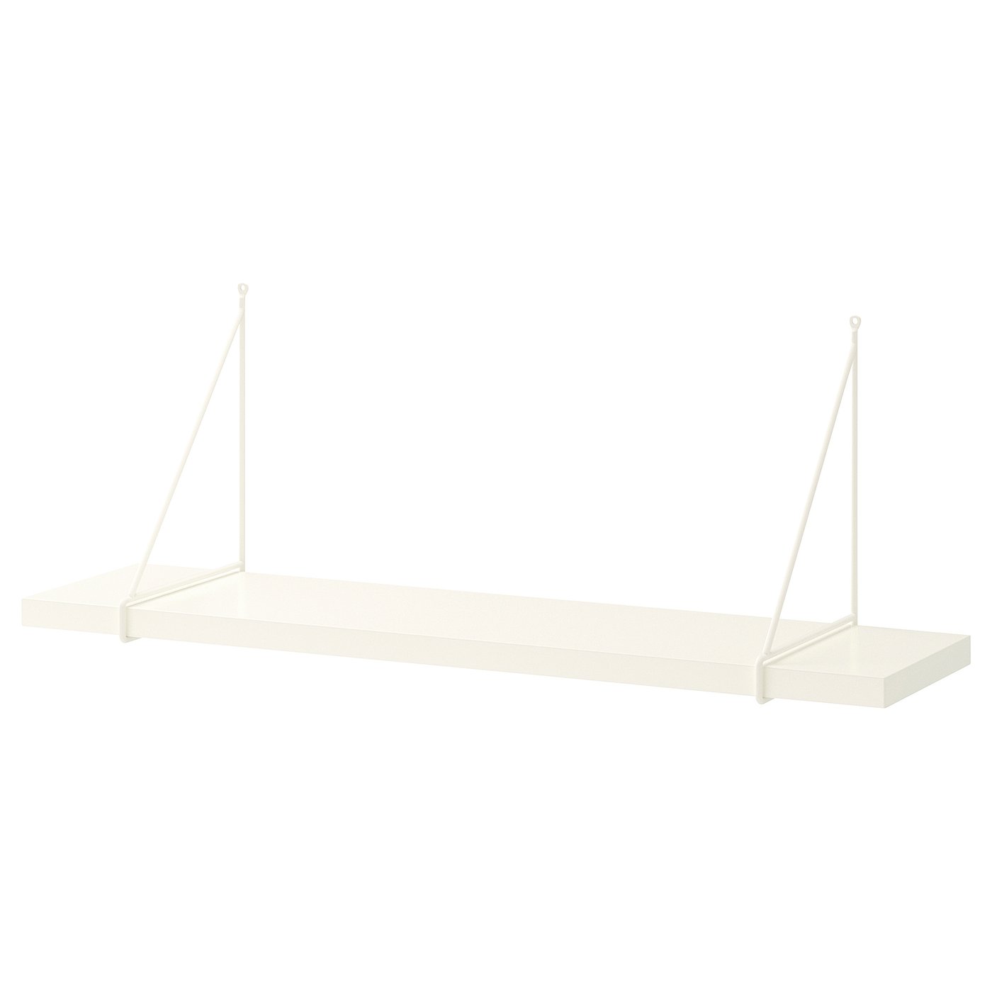 BERGSHULT / PERSHULT wall shelf, white/white, 80x20 cm - IKEA