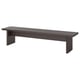 BERGSHYTTAN Bench, dark brown ash veneer, 210x38 cm