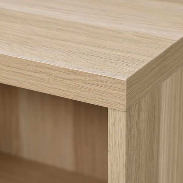 BESTÅ Coffee table, white stained oak effect, 120x56x38 cm