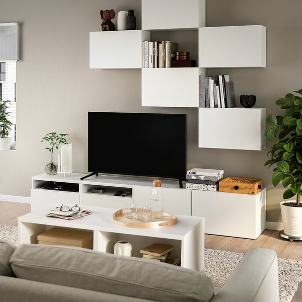 BESTÅ Coffee table, white, 120x56x38 cm