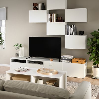 BESTÅ Coffee table, white, 120x56x38 cm