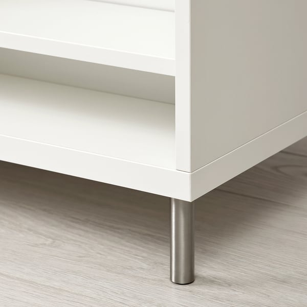 BESTÅ Coffee table with drawers, white/Selsviken/Ösarp high-gloss/white, 120x58 cm