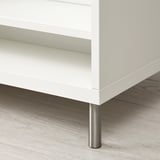 BESTÅ Coffee table with drawers, white/Selsviken/Ösarp high-gloss/white, 120x58 cm