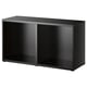 Option: BESTÅ Frame, black-brown, 120x40x64 cm