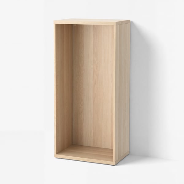 BESTÅ Frame, white stained oak effect, 60x40x128 cm