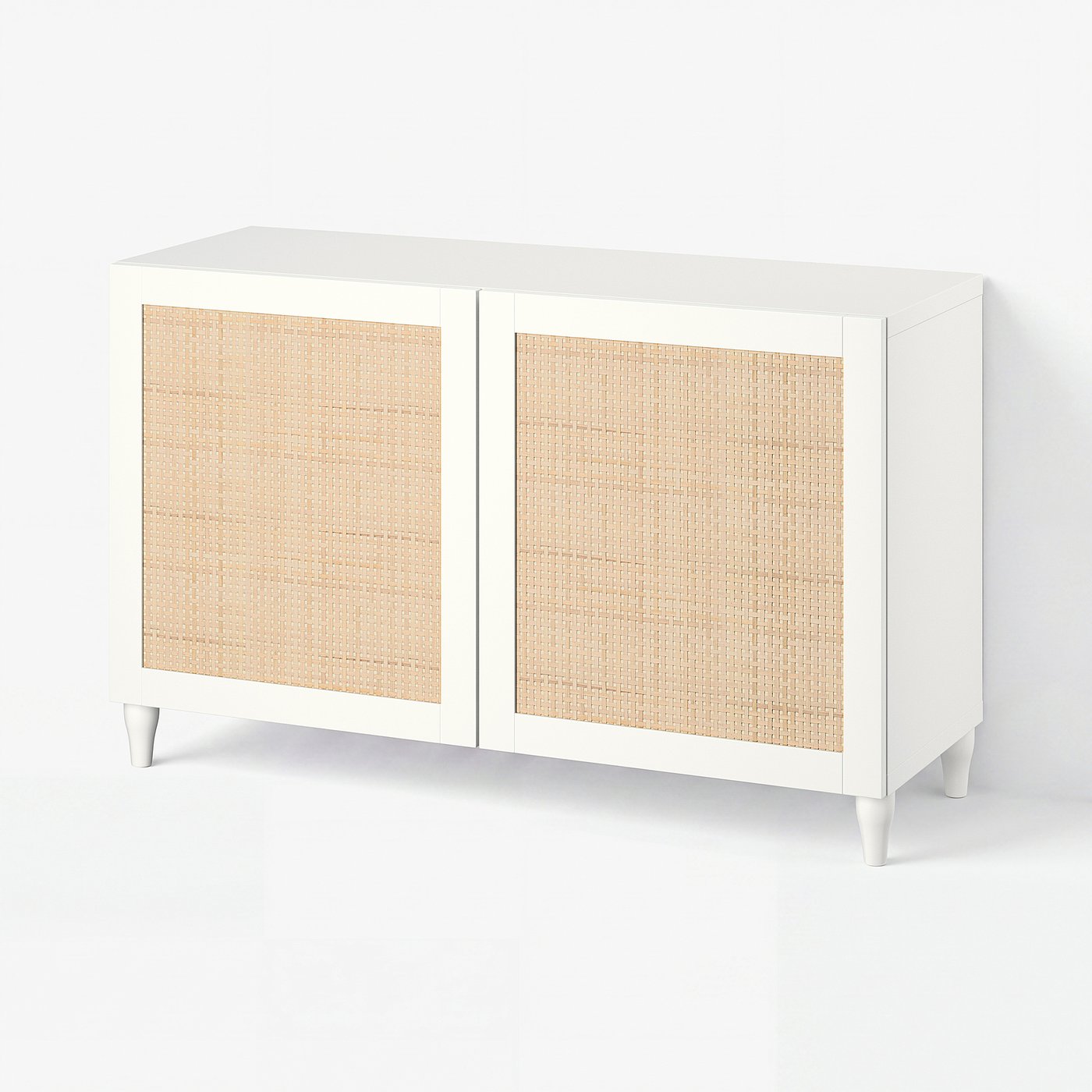 BESTÅ storage combination with doors, white Studsviken/Kabbarp